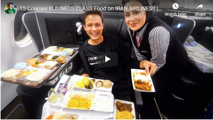 15 دورة دراسية في فئة الأعمال الغذائية على الخطوط الجوية الإيرانية !!