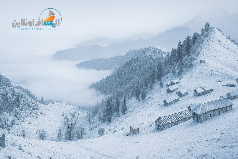 تساقط الثلوج في شمال إيران