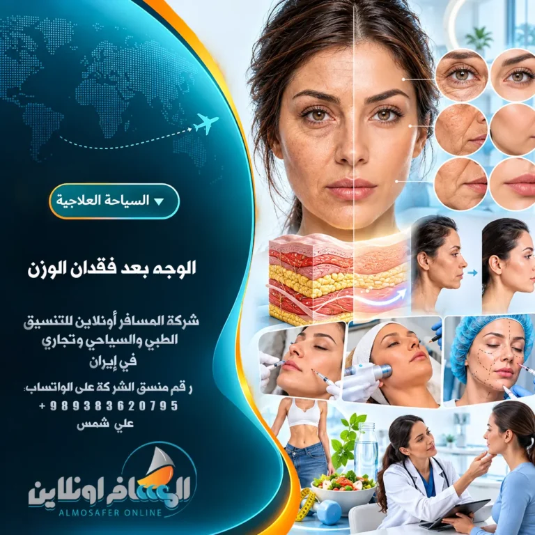 الوجه بعد فقدان الوزن